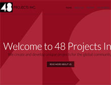 Tablet Screenshot of 48projects.com